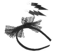 OATIPHO Cerchietto Vintage Con Fiocco Orecchini Al Neon Set Di Accessori Moda Per Donna
