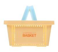 OATIPHO Cestino Portaoggetti in Plastica Pp Bianco Manico Ergonomico, Contenitore Leggero e Resistente per Cucina, Picnic e Organizzazione Casa, Cestello Multiuso per Frutta e Piccoli