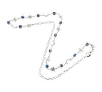 OATIPHO Cintura Catena Da Donna Con Cristalli Regolabile in Lega Di Zinco, Gioielli Per La Vita Eleganti Pendenti Stelle e Lune, Accessorio Per Abito Formale e Serate Speciali