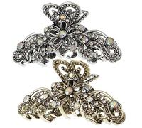 OATIPHO Clip per Chioma Vintage Donna 2 Pezzi Decorazioni in Lega Design a Dente Antiscivolo Accessorio per Chioma per Festa e Viaggio