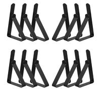 OATIPHO Clip per Tovaglia e Fermaglio da Tavolo in Acciaio Inox 12 Pezzi per Matrimoni e'Aperto Colore Nero Dimensioni 7,5X4,5X1,2 CM