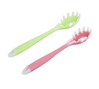 OATIPHO Colino per Spaghetti in Silicone Set da 2 Pezzi, Cucchiaio Pratico e Multifunzionale per Pasta Fatto in Casa, Utensile da Cucina Colorato per Uso Domestico e Ristorazione