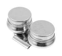 OATIPHO Contenitore per Lavaggio Pennelli in Metallo Coperchio Pentola per Miscelazione Colori Acrilici e Olio Doppia Vaschetta Resistente e Portatile per Uso Artistico Domestico e