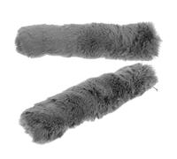 OATIPHO Copri Manico Imbottito per Borsa in Pelliccia Sintetica Set 2 Pezzi Zip da 20 CM Spalline Larghe e Morbide per Tracolla Accessori Protezione Manici per Borse da Donna e da