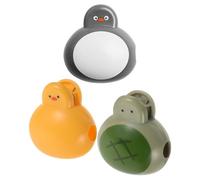 OATIPHO Coprispazzolino da Viaggio per 3 Pezzi, Tappi Antipolvere per Testine Spazzolino Design Animali (papera, Tartaruga, Pinguino), Custodia Protettiva in Plastica per Spazzolini