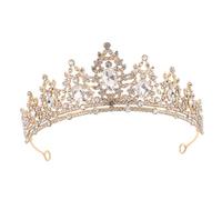 OATIPHO Corona Principessa Strass Tiara da Sposa per Eventi Feste e Costumi Accessorio per Capelli Leggero e Confortevole Adatto Donne e Ragazze