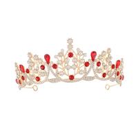 OATIPHO Crown Della Regina Principessa Finta Accessori Per Matrimoni Fascia Di Cristallo Principessa Accessori Per Con Strass Per Donna Piccola Tiara Da Donna Lega