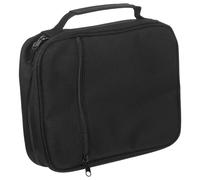 OATIPHO Custodia per Bibbia con Cerniera e Manico Borsa Protettiva da Chiesa in Poliestere Nero 22X28X6 CM con Tasca Interna per Accessori e Trasporto Sicuro per Uso Liturgico e Viaggi