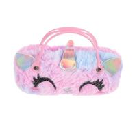 OATIPHO Custodia Per Occhiali Peluche Unicorno Portatile Astuccio Carino Con Maniglia Per Bambine e Uso All Aperto Protegge Occhiali Da Urti e Graffi