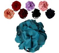 OATIPHO Elastici per Chioma Floreali 8 Pezzi Fasce Elastiche Fiori per Ragazze e Donne Accessori per Acconciature Quotidiane e Cerimonie Colori Delicati Assortiti Adatti a Chioma Medi