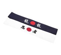 OATIPHO Fascia da Karate e Chef Giapponese 2 Pezzi Fascia Sportiva Assorbente per Chioma Samurai Unisex Copricapo per Allenamento Cucina e Attività All’aperto