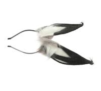 OATIPHO Fascia per con Orecchie Coniglio Accessorio Cosplay per Feste Compleanni e Eventi per Donne e Ragazze Colori Bianco e Grigio