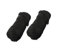 OATIPHO Filo Per Extension Per Chioma in Polipropilene Morbido 2 Pezzi Nero, Filo Per Chioma Per Parrucca Senza Odore, Adatto Per Acconciature, Feste e Travestimenti Ragazzo Ragazza