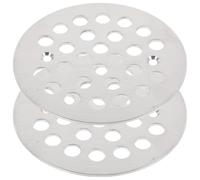 OATIPHO Filtro di Scarico in Acciaio Inox 304 2 Pezzi Coperchio di Scarico a Pavimento Rotondo 4-1/4 Pollici Raccoglicapelli per Doccia e Lavandino Facile da Pulire e Resistente per