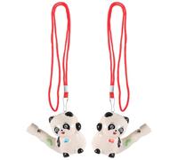 OATIPHO Fischietti Panda in Ceramica 6 Pezzi Giocattoli Educativi per Bomboniere Rumorose per Feste Compleanni e Natale Stimolazione Uditiva