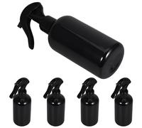 OATIPHO Flaconi Spray da 250 Ml Set 5 Pezzi, Bottiglie Spray in Plastica Nere Corte e Compatte, Spruzzatori D’acqua per Giardinaggio e Cura Piante, Facili da Riempire e Riutilizzabili
