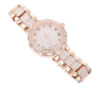OATIPHO guarda braccialetto di strass per le donne bracciali da donna signore per donne mujer lady amiche woman orologio da polso da donna orologio da ragazza acciaio Golden
