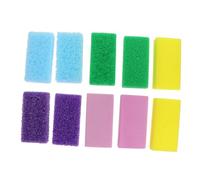 OATIPHO Lame Credo per Pedicure 10 Pezzi Pietra Pomice Pu per Rimozione Calli e Scrubber Piedi, Adatta per Bagno e Viaggi, Contro Pelle Morta e Indurita Colore Casuale