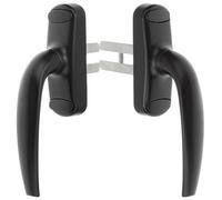 OATIPHO Maniglia per Finestra in Lega di Zinco 2 Pezzi Maniglia per Porta Scorrevole Nera Fork Lunga 55Mm e Corta 25Mm Accessorio per Apertura Porte Interne Residenziali e Commerciali