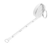 OATIPHO Metro a Nastro Piccolo 1,5 M Portachiavi Bianco Morbido per Misurazioni Precise di Stoffa e Corpo, Accessorio Compatto per Uncinetto, Cucito e Uso in Viaggio