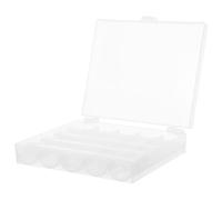 OATIPHO Organizzatore di Rocchetti di Filo da Ricamo 4 Pezzi Scatola Trasparente in Plastica con 25 Scomparti Custodia Portatile per Bobine Vuote Contenitore per Cucito Domestico e da