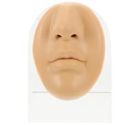 OATIPHO Parte del Corpo in Silicone per Pratica Piercing Naso e Bocca con Supporto, Viso Finto Realistico per Addestramento Professionale e Esposizione Educativa