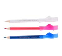 OATIPHO Pennarelli per Cucire 3 Colori Set Matite per Tessuti Ergonomiche in Legno e Plastica Gesso per Sartoria per Lavori di Cucito a Mano e Macchina Accessori Professionali per