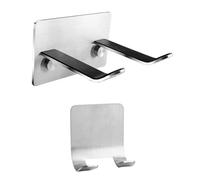 OATIPHO per Asciugacapelli 2 Pezzi in Acciaio Inossidabile Design Adesivo Facile Installazione Organizer per Bagno Compatibile Vari Asciugacapelli