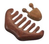 OATIPHO Pettine Da Massaggio in Legno Pettini Per Le Strumenti Di Massaggio Spazzola Esfoliante Per Il Cuoio Capelluto Facciale Pennello Maschera Di Legno Caffè