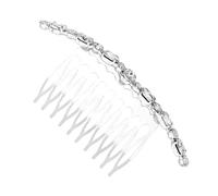OATIPHO Pettine per Capelli in Lega con Strass Creativo Accessorio Metallico Ovale per Acconciature Femminili Decorazione Capelli Elegante e Resistente Regalo per Occasioni Speciali