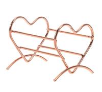 OATIPHO porta piumino da cipria Caso di spugna di bellezza Stand di spugna per il trucco rastrellone per asciugatura in polvere accessori per il trucco lega Rose Gold