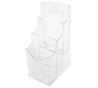 OATIPHO Portadocumenti Trasparente in Acrilico Porta Lotteria da Parete a 3 Livelli Organizer per Ufficio per Buste Cataloghi e Brochure Supporto Classificatore per Documenti e