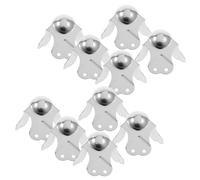 OATIPHO Protezioni Angolari in Metallo Cromato a Sfera per Flight Case Set da 10 Pezzi Protezione Bordi Resistente per Custodie da Installazione Semplice per Attrezzature da