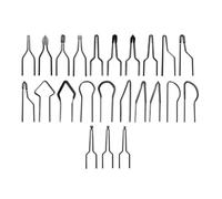 OATIPHO Punte per Pirografo ad Alta Impedenza in Lega Nichel-Cromo 23 Pezzi Set Multifunzione 1 MM per Macchina Pirografica 30-50W Strumenti per Pirografia Artigianale Legno