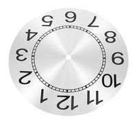 OATIPHO Quadrante in Alluminio per Orologio da Parete Meccanismo dell'Orologio Fai da Te Piastra in Metallo Rotonda per Sostituzione e Riparazione del Movimento Accessorio Versatile