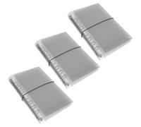 OATIPHO Raccoglitore Morbido Trasparente A6 in Pvc, Copertina Planner Ricaricabile con Anelli Rotondi, Set da 3 Pezzi per Protezione Documenti Ufficio e Scuola, Cartella Organizer