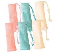 OATIPHO Sacchetti di Detergente a Maglia Colorati 6 Pezzi, Sacchetto Protettore Esfoliante per Doccia e Bagno, Sacchetti per Saponette Coulisse Multi-strato per Schiuma Delicata