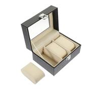 OATIPHO Scatola gioielli orologi coperchio Uomini avvolgitore automatico prodotti Astuccio scatole storage box cofanetto portagioie portagioia cofanetto legno Di legno Black