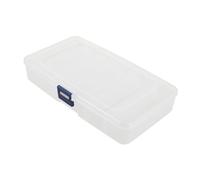 OATIPHO Scatola Organizer Cosmetici Trasparente con Scomparti e Chiusura Portaoggetti Versatile per Strumenti Make Up Cotton Fioc e Accessori