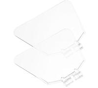 OATIPHO Scudo di Protezione in Plastica Trasparente per Smerigliatrice da Banco Copertura di Sicurezza 2 Pezzi da 4 Pollici Dispositivo di Guardia per Protezione Occhi e Prevenzione