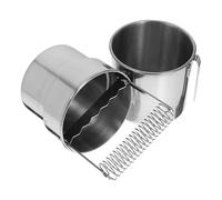 OATIPHO Secchio per Pulizia Pennelli in Metallo Doppio Strato Clip Porta Pennelli e Contenitore Olio Tazza Lavaspazzole Portapenne per Artisti Barile Lavaggio Maniglia Trasportabile