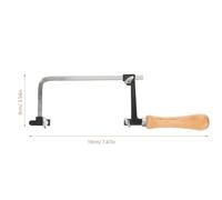 OATIPHO Seghetto a Mano Portatile a Forma di U Manico in Legno Arco per Taglio Durevole per Intaglio Gioielli e Traforo Strumento Compatto per Lavorazione Fai da Te e Taglio Preciso