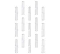 OATIPHO Set 15 Astucci Porta Penne in Plastica Colore Assortito, Scatole Trasparenti Facili da Organizzare e Trasportare per Penne a Sfera e Oggetti Solidi