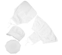 OATIPHO Set 2 Grembiuli e Cappelli da Cuoco per 1-12 Mesi Abbigliamento da Chef Tasca Bianco Costume Cucina per Gioco di Ruolo Eventi e Servizi Fotografici