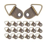 OATIPHO Set 200 Ganci per Quadri Triangolari in Metallo Viti, Accessori Hardware per Appendere Cornici Piccoli, Ganci a Foro Singolo per Decorazioni da Parete e Ritratti