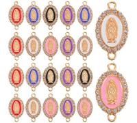 OATIPHO Set 24 Pezzi Ciondoli a Forma di Maria in Lega Resistente, Pendenti per Creazione di Gioielli Fai da Te, Accessori Artigianali per Braccialetti e Decorazioni Pasquali