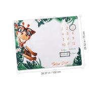 OATIPHO Set 3 Pezzi Coperta Flanella Bianca per Fotografia Neonatale 75X100 CM con Accessorio Shower per Foto Mensili e Album Ricordo Ragazzo Ragazza