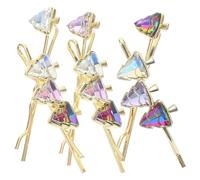 OATIPHO Set 6 Forcine per Chioma Natalizie da Donna Mollette Sottili in Metallo Design Albero di Natale Accessori Decorativi per Chioma Sottili Lisci e Lunghi per Feste e Matrimoni