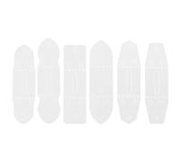 OATIPHO Set 6 Modelli per Foro di Chiusura Cintura in PVC Stampi Punzonatura Pelle per Fibbie Strumenti Fai da Te Leggeri e Compatti per Artigianato Personale e Professionale