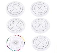 OATIPHO Set da 5 Dischi Kumihimo Rotondi in Schiuma Eva con Perni di Posizionamento Piastra Intrecciata per Braccialetti Fatti a Mano Strumento per Tessitura Artigianale Colore Casuale